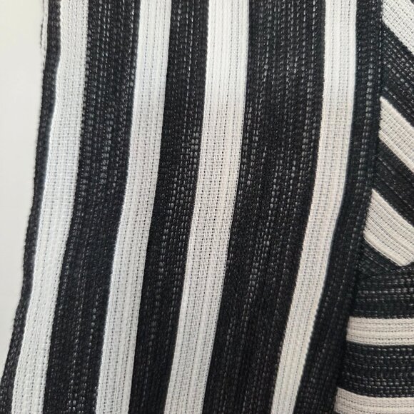 PENNYBLACK knee length sleeveless striped black and white dress. Size 4 - Picture 3 of 11